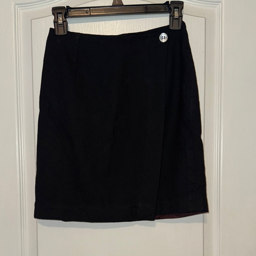 VTG BANANA REP WOOL WRAP SKIRT